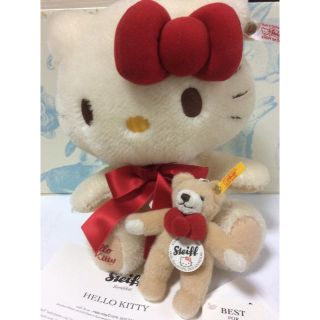 サンリオ(サンリオ)のSteiff シュタイフ♡ハローキティ ぬいぐるみ 2010限定 (ぬいぐるみ)