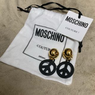 モスキーノ(MOSCHINO)のMOSCHINO ピースマーク イヤリング(イヤリング)