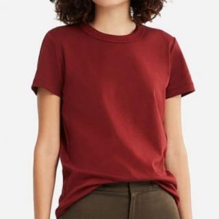 ユニクロ(UNIQLO)のL ユニクロU 2018 テラコッタ ブラウン 完売色(Tシャツ(半袖/袖なし))