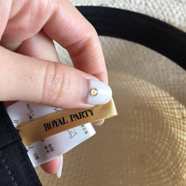 ROYAL PARTY(ロイヤルパーティー)のROYAL PARTY カンカン帽 レディースの帽子(麦わら帽子/ストローハット)の商品写真