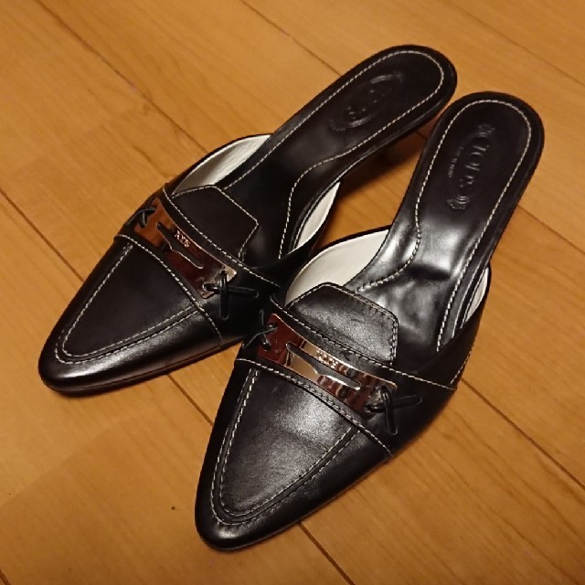 クーポンセール 美品♪ ❤️TOD'S❤️ 黒 トッズ ミュール オススメ