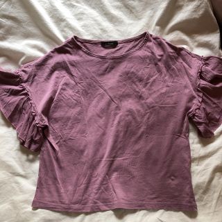 ダブルクローゼット(w closet)のダブルクローゼット フリル袖 Tシャツ カットソー(カットソー(半袖/袖なし))