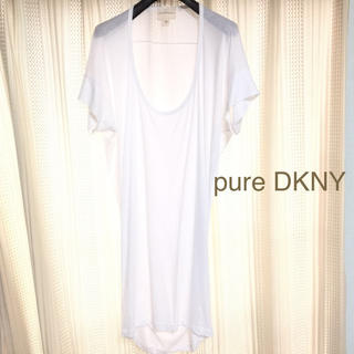 ダナキャランニューヨーク(DKNY)の美品 pure DKNY ロングTシャツ(Tシャツ(半袖/袖なし))