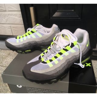 ナイキ(NIKE)の超美品NIKE AIR MAX 95 OGイエローグラデ美品エアマックスボルト(スニーカー)