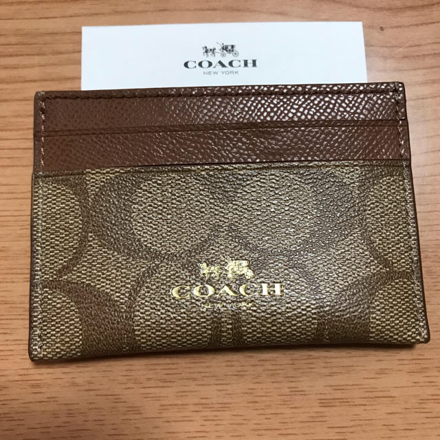 COACH(コーチ)の★新品★【COACH】シグネチャー パスケース 定期入れ レディースのファッション小物(名刺入れ/定期入れ)の商品写真