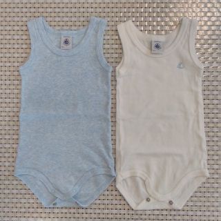 プチバトー(PETIT BATEAU)のプチバトー　タンクトップ　ロンパース(タンクトップ/キャミソール)