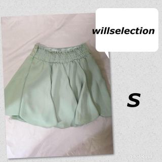 ウィルセレクション(WILLSELECTION)のウィルセレクション フレアスカート S ミントグリーン 150 160(ミニスカート)