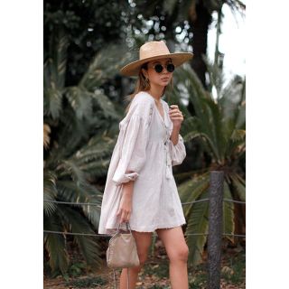 ルームサンマルロクコンテンポラリー(room306 CONTEMPORARY)のTassel Tunic Wide One-piece(ミニワンピース)