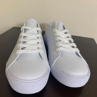 Polo Ralph Lauren ラルフローレン 25 5センチ 白スニーカーの通販 ラクマ