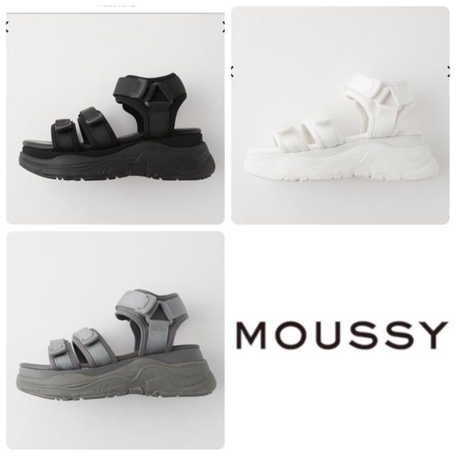 即完売☆MOUSSY SW STRAP サンダル☆スポーツサンダル☆厚底サンダル