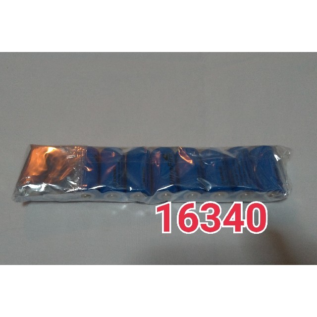 10本 大容量16340リチウムイオン電池1500mah 3.7V スマホ/家電/カメラのスマートフォン/携帯電話(バッテリー/充電器)の商品写真