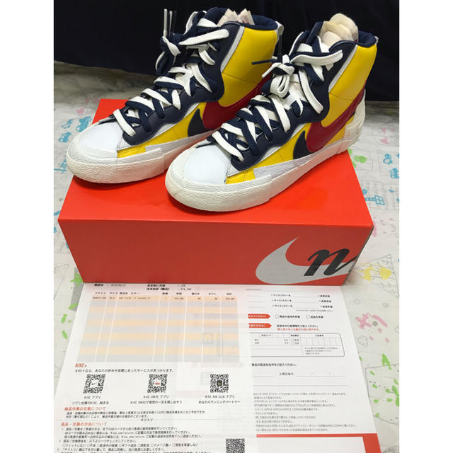 NIKE sacai BLAZER MID 25.5cm