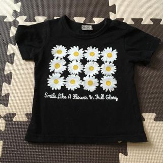 シマムラ(しまむら)の花柄プリントTシャツ首ボタン付き100(Tシャツ/カットソー)