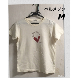ベルメゾン(ベルメゾン)のベルメゾン 千趣会 シンプル ハート Tシャツ M 150 160(Tシャツ(半袖/袖なし))