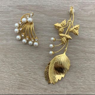 mame リーフピアス 結婚式etcピアス - ピアス