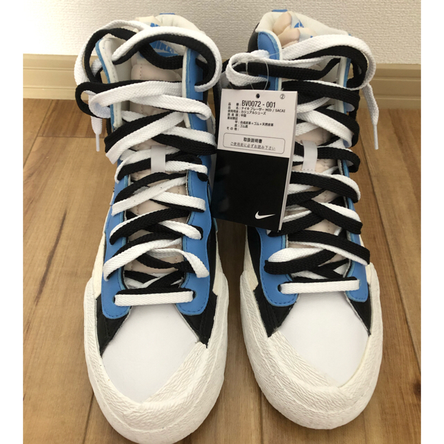 sacai(サカイ)のNIKE sacai Blazer Mid 青 ブルー Blue 27.5 メンズの靴/シューズ(スニーカー)の商品写真