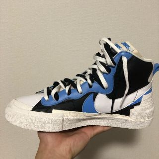 サカイ(sacai)のNIKE sacai Blazer Mid 青 ブルー Blue 27.5(スニーカー)