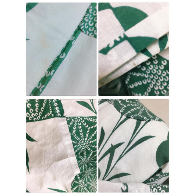 浴衣  三つ葉と柳  和柄 レトロ 古典 モダン クローバー 植物 レディースの水着/浴衣(浴衣)の商品写真
