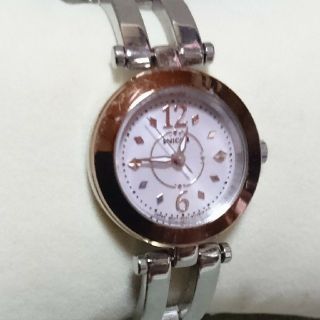 シチズン(CITIZEN)のソーラー電池 シチズン wicca ハーフバングル レディース腕時計(腕時計)