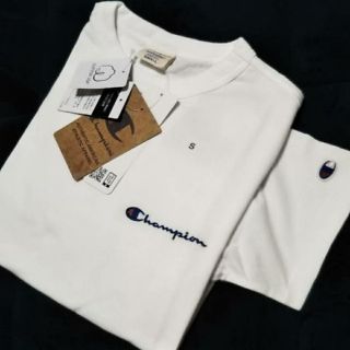 チャンピオン(Champion)の★新品★ Champion 刺繍ロゴ Tシャツ／チャンピオン／ネイビー／Ｓ(Tシャツ/カットソー(半袖/袖なし))