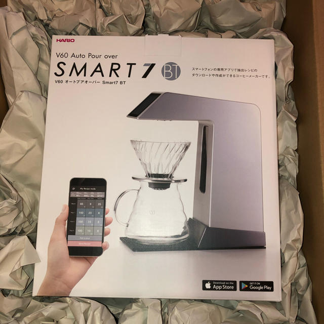 HARIO(ハリオ)のHARIO V60 Auto Pour Over SMART7 BT スマホ/家電/カメラの調理家電(コーヒーメーカー)の商品写真