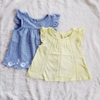 ベビーギャップ(babyGAP)のbaby gap☆フリルトップス2枚セット(Ｔシャツ)