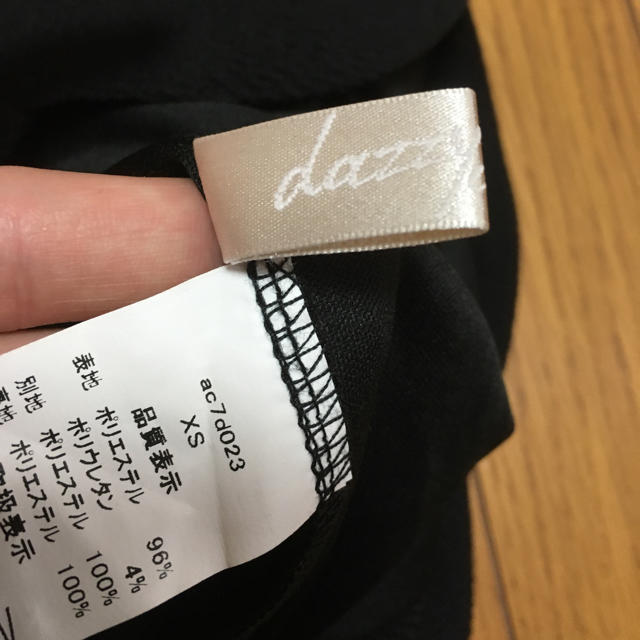 dazzy store(デイジーストア)のミニドレスピンク レース スカラップ タイト 切替 ブラック ツートン レディースのフォーマル/ドレス(ナイトドレス)の商品写真