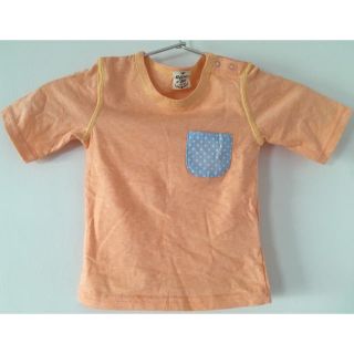 新品未使用♡半袖Ｔシャツ オレンジ色 70〜80サイズ(Ｔシャツ)