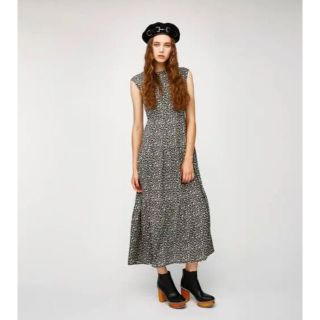 マウジー(moussy)のmoussy 花柄マキシワンピース(ロングワンピース/マキシワンピース)