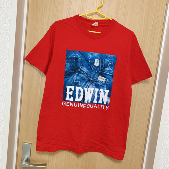 BEDWIN(ベドウィン)の[美品]EDWIN Tシャツ M メンズ 赤 エドウィン チャンピオン 半袖 メンズのトップス(Tシャツ/カットソー(半袖/袖なし))の商品写真