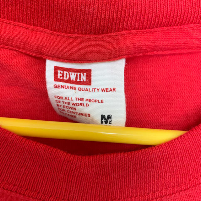 BEDWIN(ベドウィン)の[美品]EDWIN Tシャツ M メンズ 赤 エドウィン チャンピオン 半袖 メンズのトップス(Tシャツ/カットソー(半袖/袖なし))の商品写真