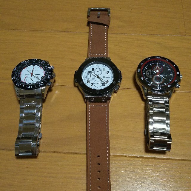 新品 豪華 メンズ クォーツ 腕時計 3本セットの通販 by M★B craft｜ラクマ