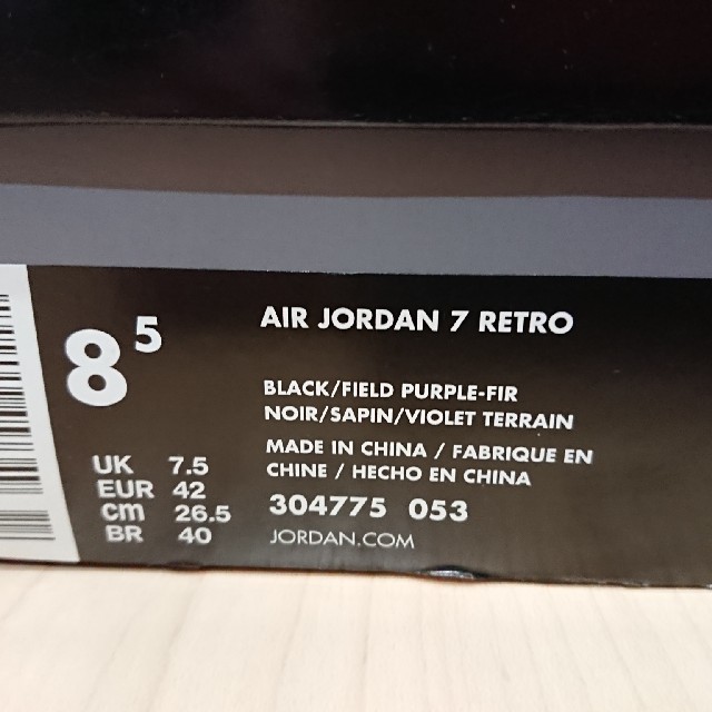 NIKE(ナイキ)のAIR JORDAN 7 RAY ALLEN エア ジョーダン ７ レイ アレン メンズの靴/シューズ(スニーカー)の商品写真