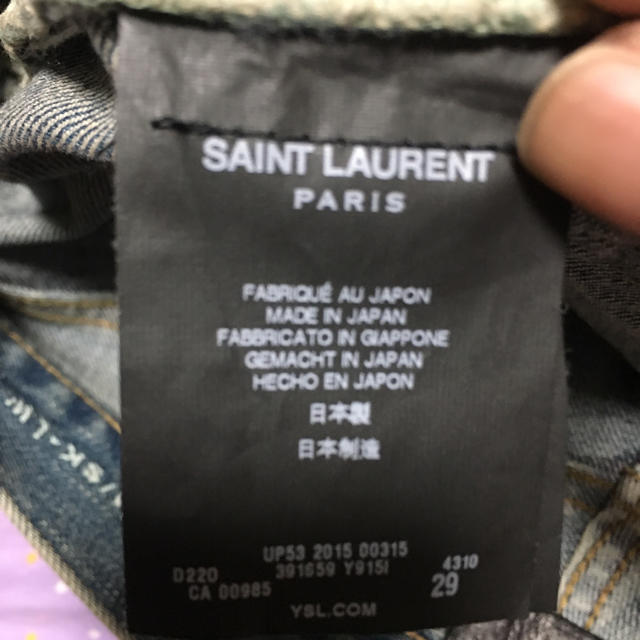 Saint Laurent(サンローラン)の名作15ssデストロイデニム メンズのパンツ(デニム/ジーンズ)の商品写真