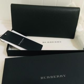 バーバリー(BURBERRY)の【送料込み】BURBERRY バーバリー ロングウォレット ブラック メンズ(長財布)