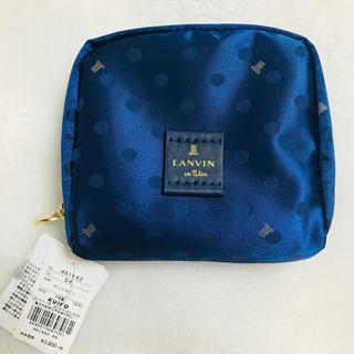 ランバンオンブルー(LANVIN en Bleu)のめめめ5959様専用品    新品  ランバンオンブルー エクラコスメポーチ 小(ポーチ)