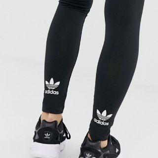 アディダス(adidas)の専用⭐︎UK6＊adidas＊ブラックロゴレギンス(レギンス/スパッツ)