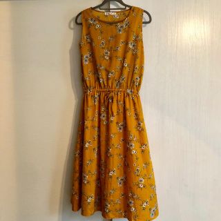 シューラルー(SHOO・LA・RUE)のシューラルー＊花柄ワンピース＊Lサイズ＊美品(ロングワンピース/マキシワンピース)