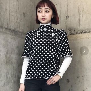 ジーヴィジーヴィ(G.V.G.V.)の【G.V.G.V】HIGH NECK BLOUSE(シャツ/ブラウス(半袖/袖なし))