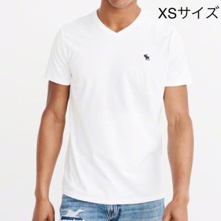 アバクロンビーアンドフィッチ(Abercrombie&Fitch)の★Abercrombie 【XS】大人気の新バージョンVネックアイコン刺繍半袖T(Tシャツ/カットソー(半袖/袖なし))