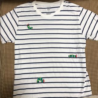 グラニフ(Design Tshirts Store graniph)の【美品】はらぺこあおむし コラボ ボーダー Tシャツ(Tシャツ/カットソー(半袖/袖なし))