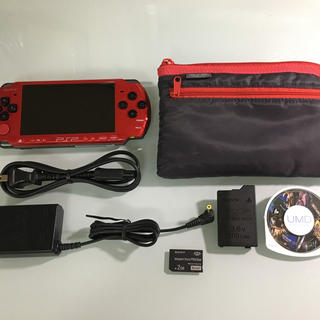 プレイステーションポータブル(PlayStation Portable)のPSP-3000 バリューパック レッド/ブラック(携帯用ゲーム機本体)