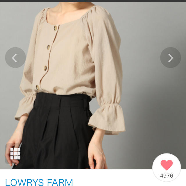 LOWRYS FARM(ローリーズファーム)のスクエア2wayブラウス レディースのトップス(シャツ/ブラウス(長袖/七分))の商品写真