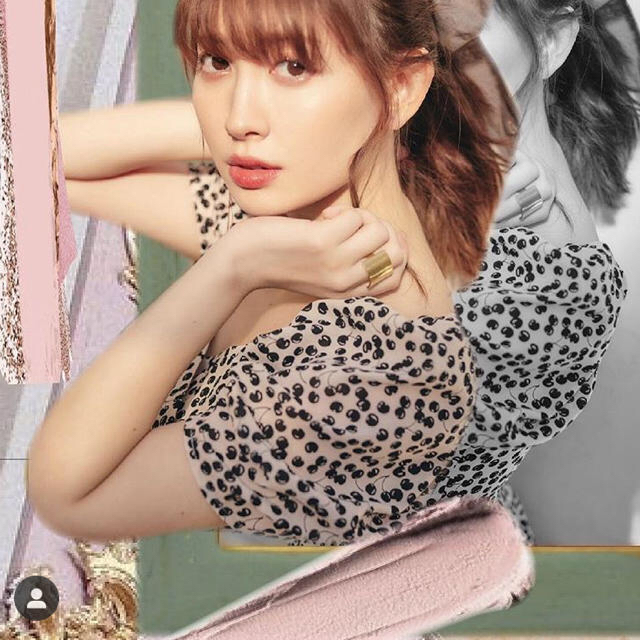 大人気⭐︎Her lip to チェリー柄⭐︎ミニワンピース⭐︎ベージュ