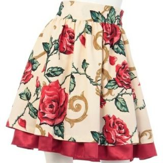 MILK ロージーローズ ワンピース♪ ローズとチェックのドレス ローズレッド