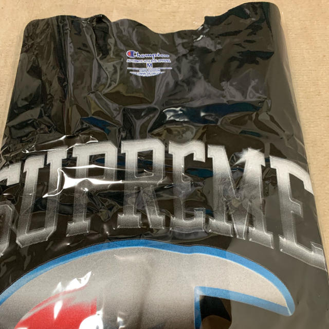 Supreme(シュプリーム)のsupreme champion tee Mサイズ BLACK メンズのトップス(Tシャツ/カットソー(半袖/袖なし))の商品写真