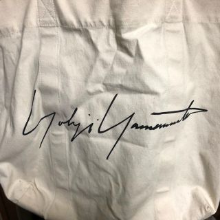 ヨウジヤマモト(Yohji Yamamoto)のyohji yamamoto ノベルティバッグ ホワイト 難有り(トートバッグ)