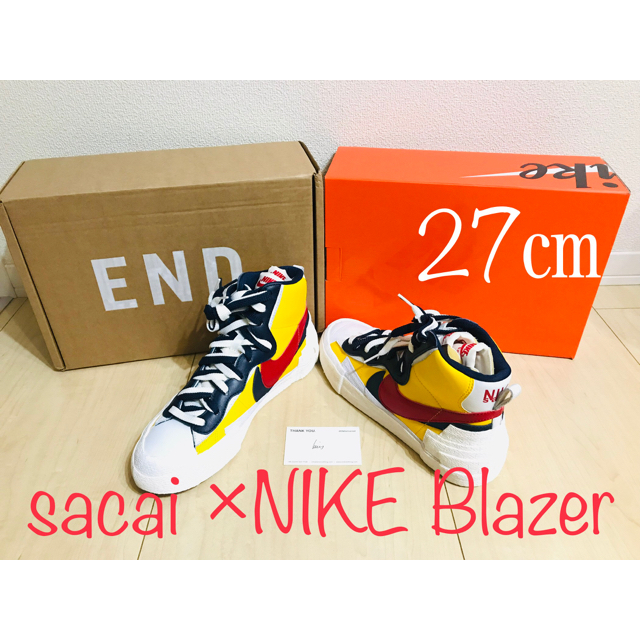 NIKE(ナイキ)の［まさかのまさかず様専用］sacai nike blazer ブレーザー メンズの靴/シューズ(スニーカー)の商品写真