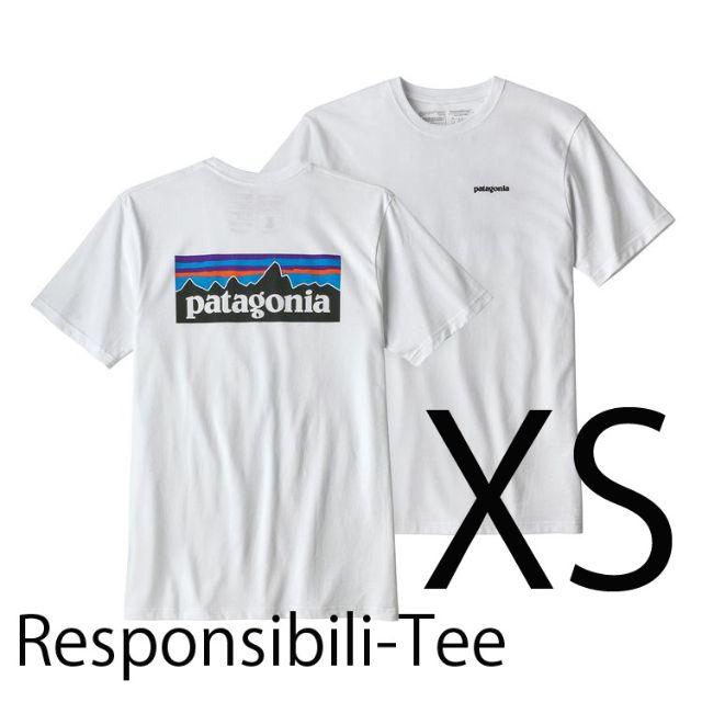 新品 速達 即日発送 XS パタゴニア JPサイズS P6 ロゴ Tシャツ白