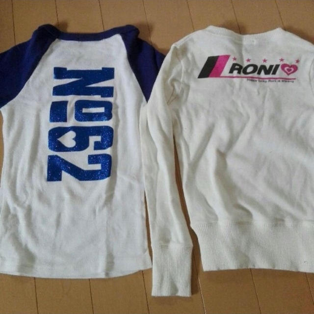 RONI(ロニィ)のロニィ☆S☆90〜100☆ロンTパーカー☆RONIまとめ売り福袋☆検)JENNI キッズ/ベビー/マタニティのキッズ服女の子用(90cm~)(Tシャツ/カットソー)の商品写真